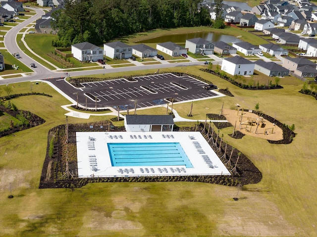 701 Squire Pope Rd, Summerville, SC 29486 - aerial perspective of suburban area featuring a pool area