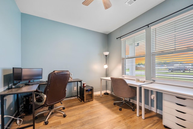 701 Squire Pope Rd, Summerville, SC 29486 - office space with light wood finished floors and ceiling fan