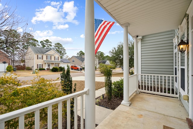 view of patio with a porch