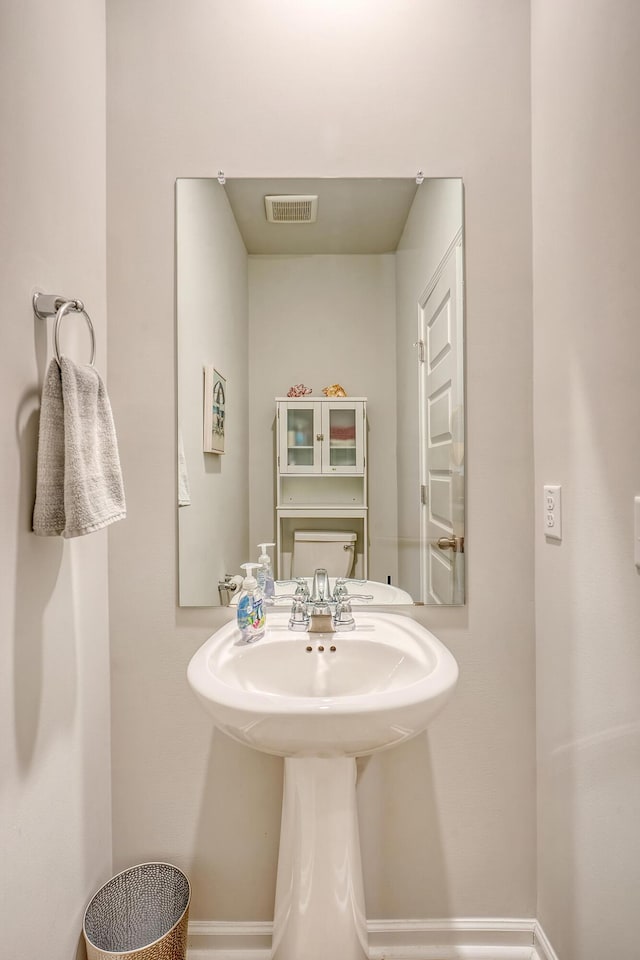 bathroom with visible vents