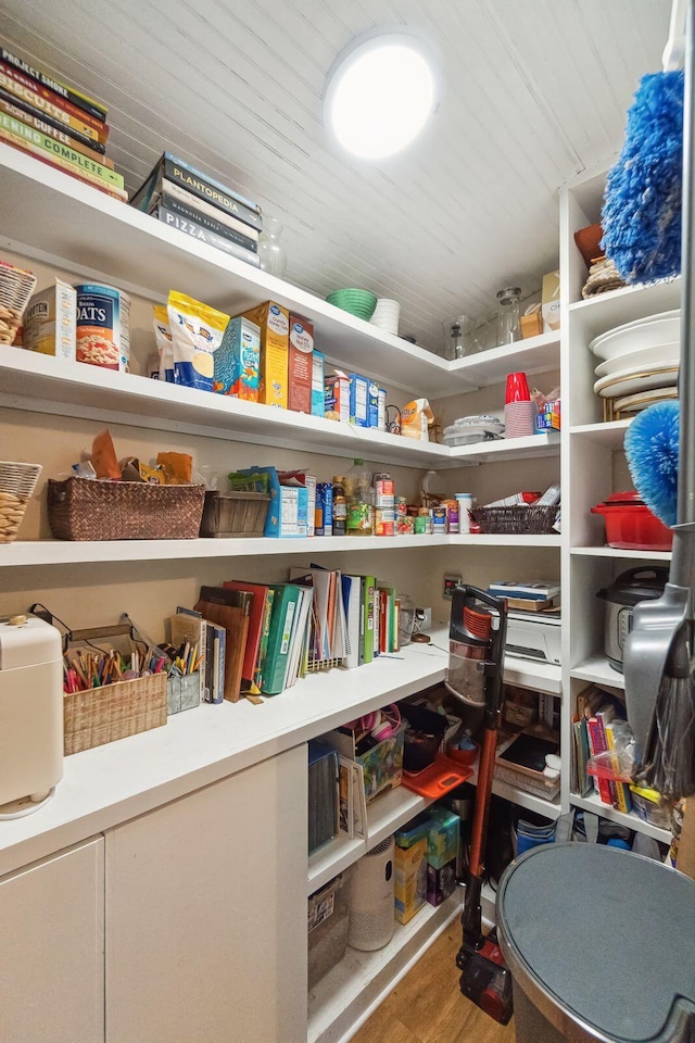 view of pantry