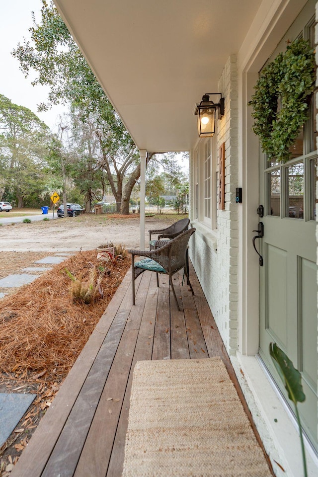 view of patio / terrace featuring covered porch