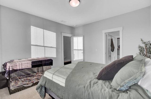 bedroom with carpet flooring