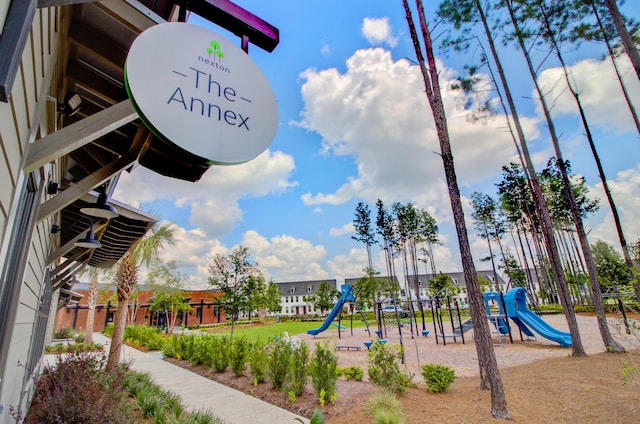 view of jungle gym