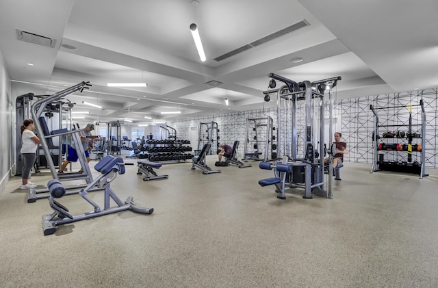 view of workout area