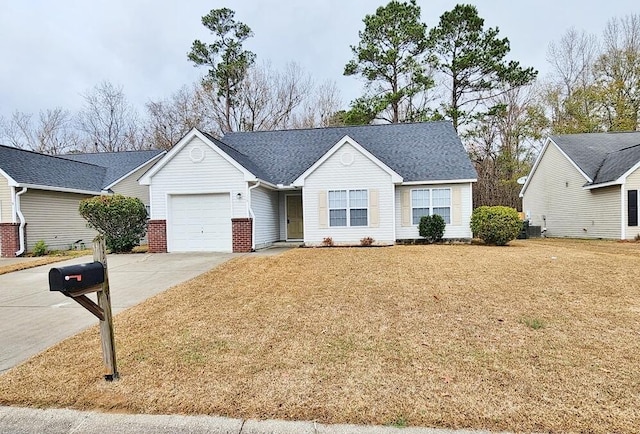 ranch-style house with a garage