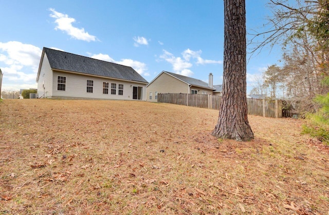 view of back of property