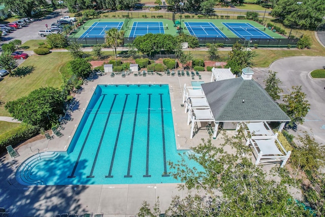 view of pool with a patio area