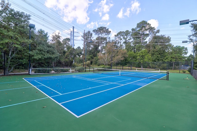 view of tennis court