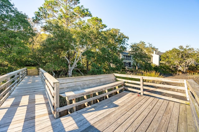 view of wooden terrace