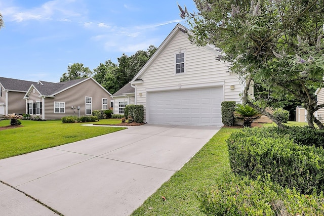 1445 Ashley Gardens Blvd, Charleston, SC 29414 - view of front of property featuring driveway, a front yard, and a garage