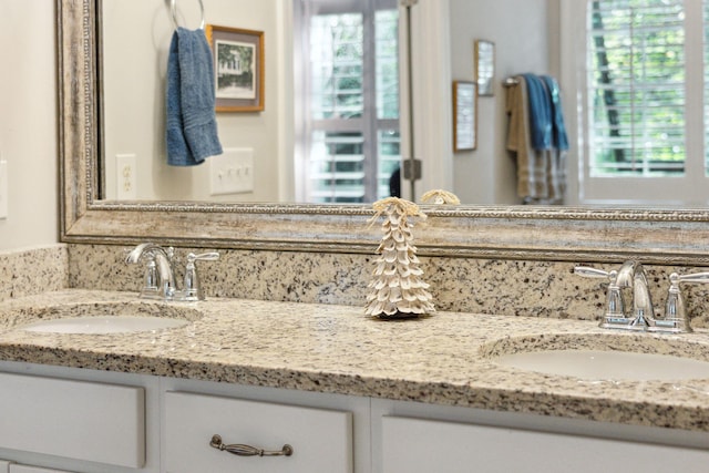 bathroom with vanity