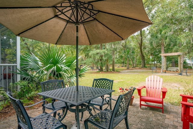 view of patio