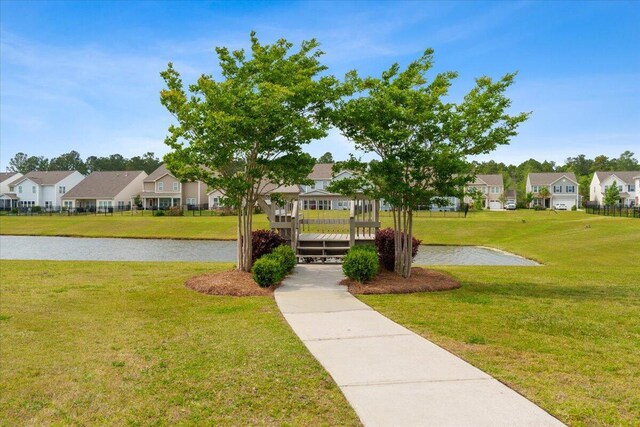 525 Purple Finch Rd, Summerville, SC 29486 - surrounding community with a residential view, a lawn, and a water view