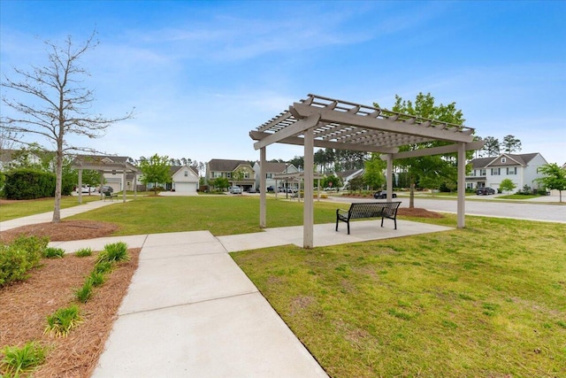 525 Purple Finch Rd, Summerville, SC 29486 - surrounding community featuring a pergola, a residential view, and a yard