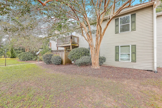 view of property exterior featuring a yard