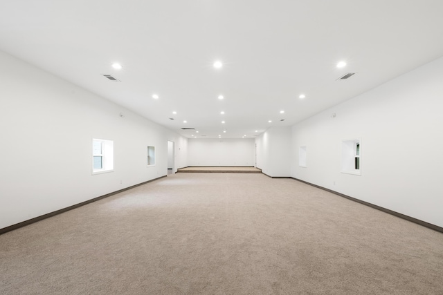 empty room with light carpet