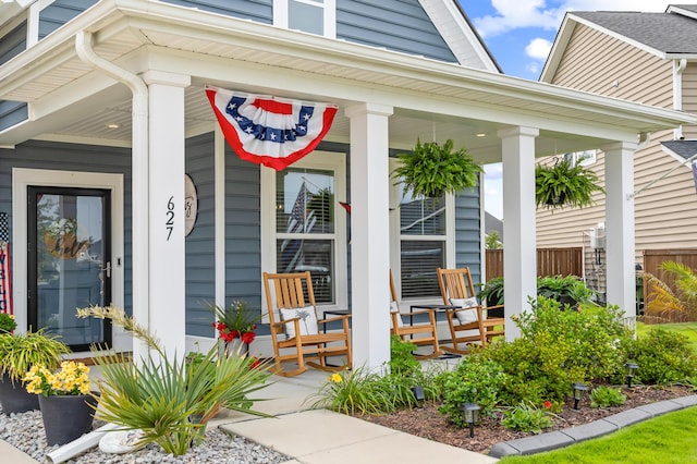 627 Macintyre Cir, Summerville, SC 29486 - doorway to property featuring a porch