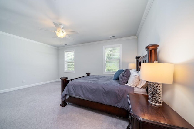 1630 Mermentau St, Mount Pleasant, SC 29466 - carpeted bedroom featuring ornamental molding and ceiling fan