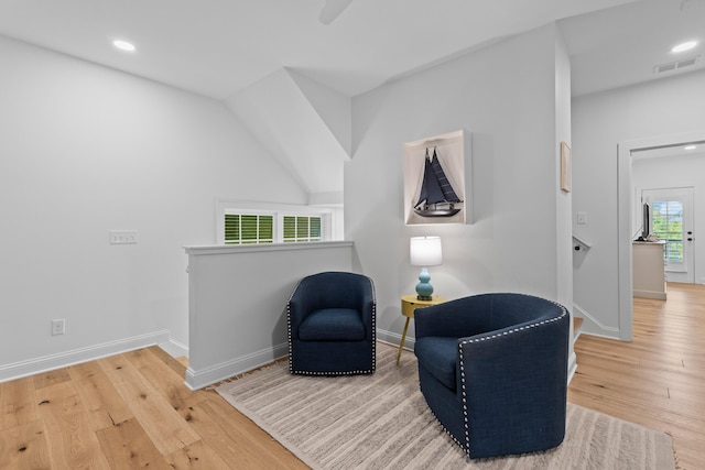 1530 Willtown St, Daniel Island, SC 29492 - sitting room with wood finished floors and recessed lighting