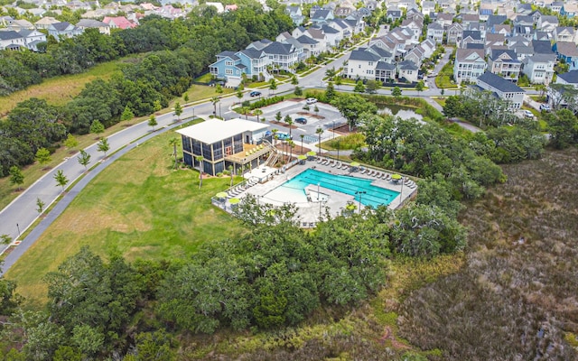 1530 Willtown St, Daniel Island, SC 29492 - aerial perspective of suburban area with a pool