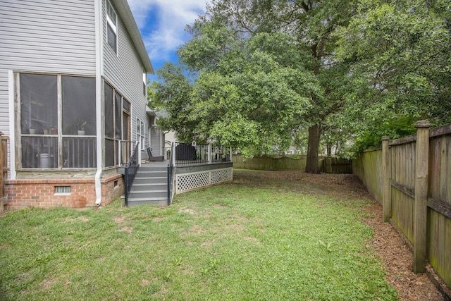 116 Holbrook Ln, Goose Creek, SC 29445 - view of yard featuring a wooden deck