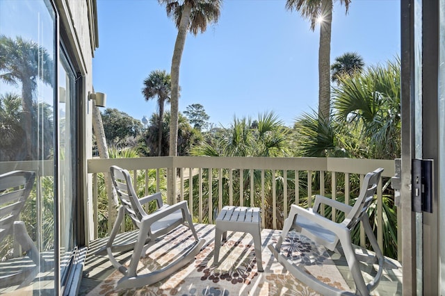 view of balcony