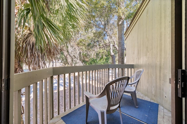 view of balcony