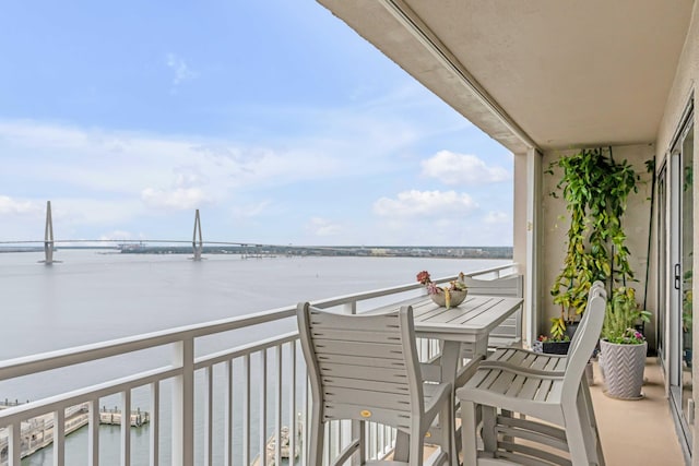 330 Concord St Unit 18F, Charleston, SC 29401 - balcony with a water view