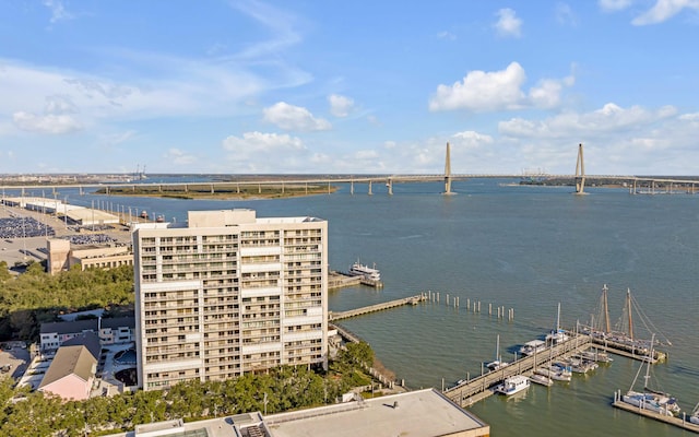 330 Concord St Unit 18F, Charleston, SC 29401 - aerial view with a water view