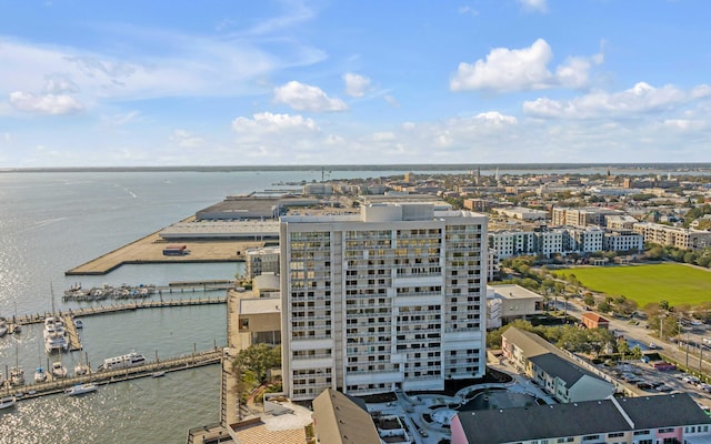 330 Concord St Unit 18F, Charleston, SC 29401 - drone / aerial view featuring a water view