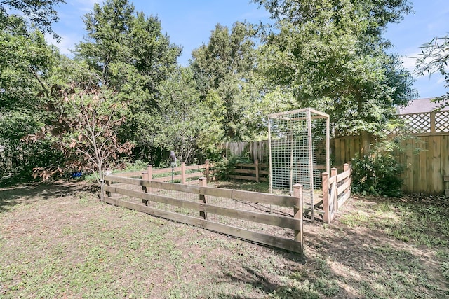 view of fenced backyard