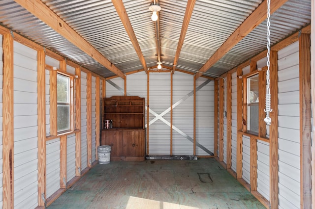 view of storage room