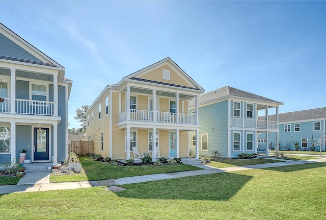 2739 Calico Bass Ln, Johns Island, SC 29455 - greek revival inspired property featuring a balcony and a porch