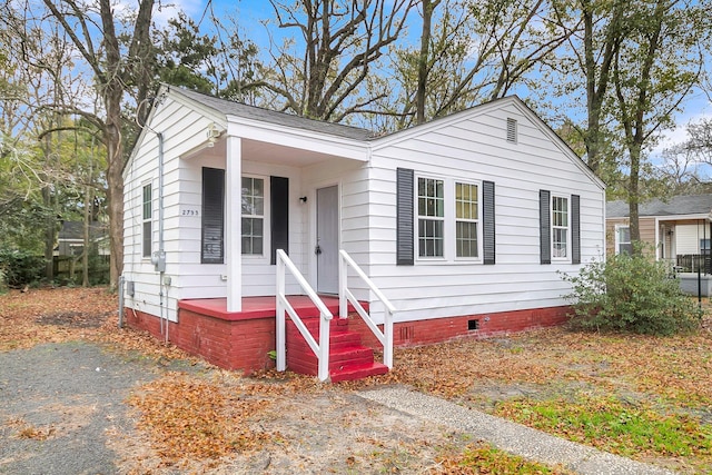 view of front of property