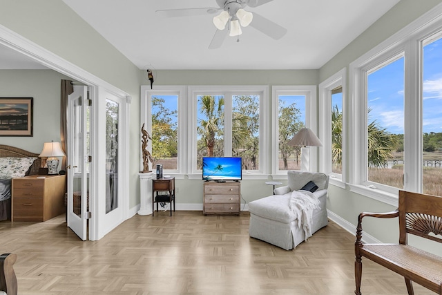4702 Blockhouse Ln, Hollywood, SC 29449 - sunroom / solarium featuring baseboards