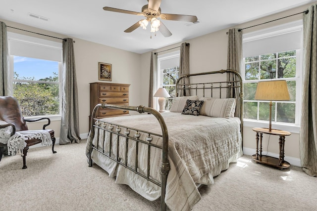 4702 Blockhouse Ln, Hollywood, SC 29449 - bedroom with carpet, baseboards, and a ceiling fan