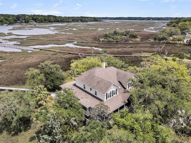 4702 Blockhouse Ln, Hollywood, SC 29449 - view from above of property with a nearby body of water