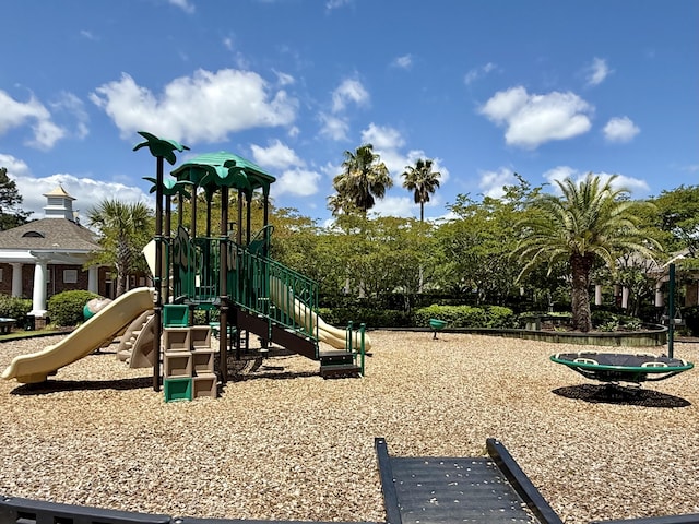 view of community jungle gym