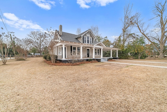 view of front facade with a porch