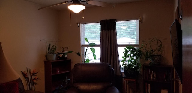 107 Kelly St, Walterboro, SC 29488 - living area with ceiling fan