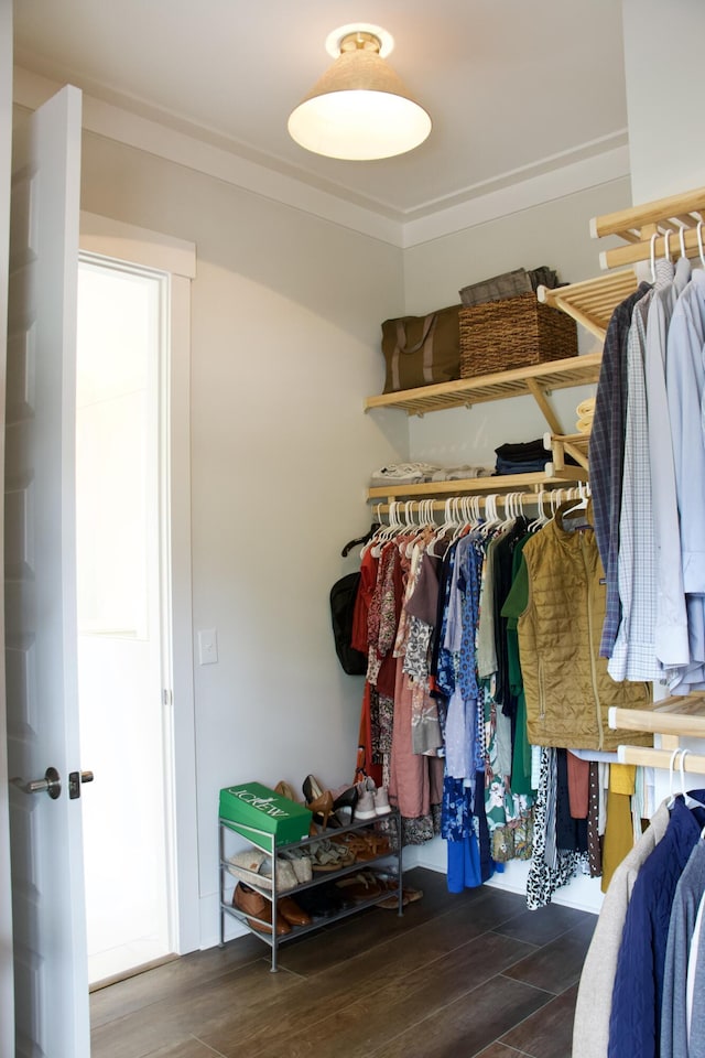 1723 Bolden Dr, Mount Pleasant, SC 29466 - spacious closet featuring wood finished floors