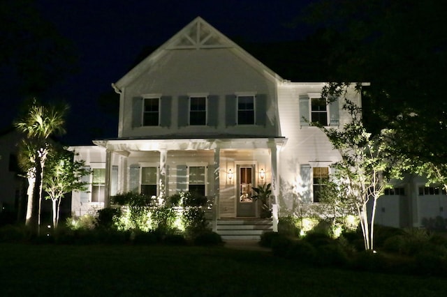 1723 Bolden Dr, Mount Pleasant, SC 29466 - view of front of home with a yard and covered porch