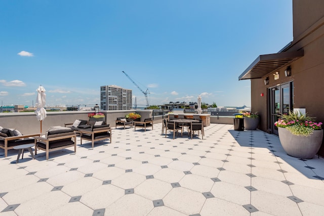 view of patio / terrace with outdoor lounge area