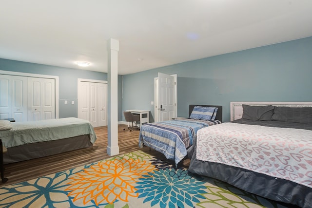 118 Carter, Walterboro, SC 29488 - bedroom with two closets, wood finished floors, and baseboards