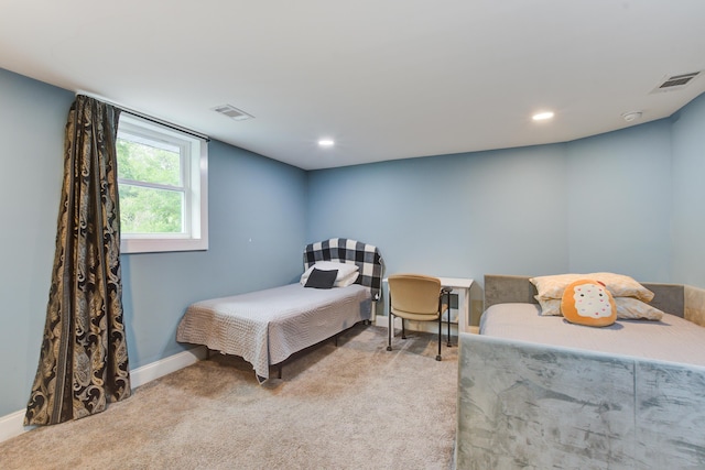 118 Carter, Walterboro, SC 29488 - bedroom with carpet floors, baseboards, and recessed lighting