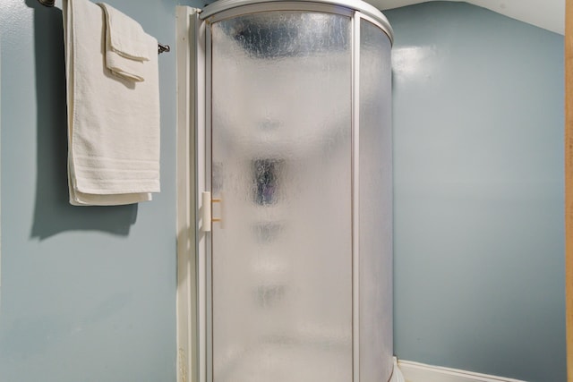 118 Carter, Walterboro, SC 29488 - bathroom with a shower stall and baseboards