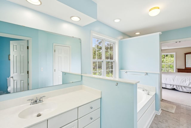 174 Revetment Ln, Mount Pleasant, SC 29464 - full bath featuring ensuite bathroom, a bath, toilet, recessed lighting, and vanity