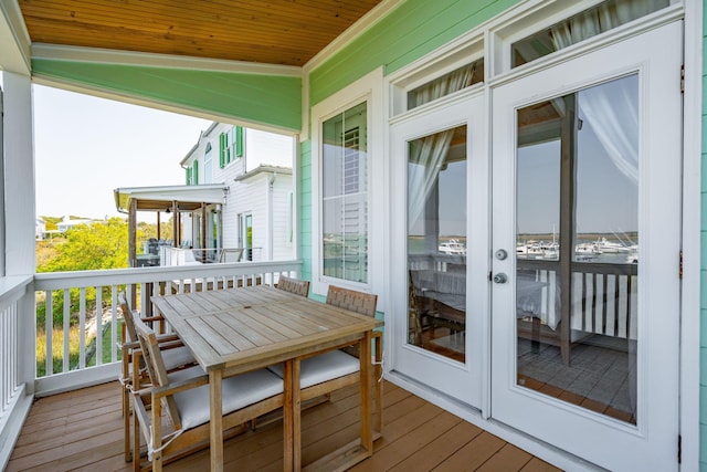 68 W 9th St Unit B, Folly Beach, SC 29439 - exterior space with french doors
