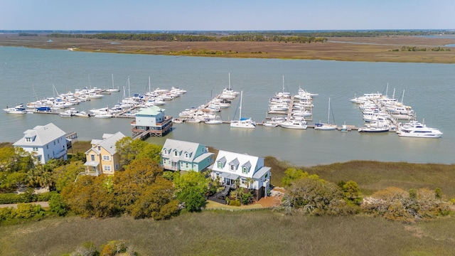 68 W 9th St Unit B, Folly Beach, SC 29439 - drone / aerial view with a water view